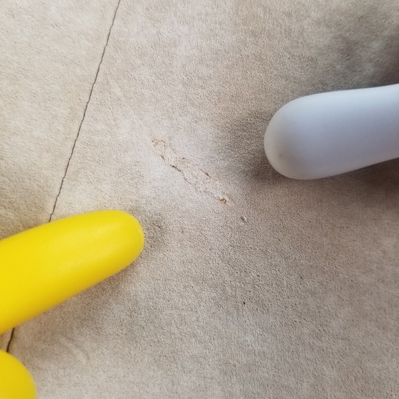 John Paul Richard Uniform Suede Leather Blazer Jacket Button Up Womens Sz 12 Tan - Picture 9 of 16